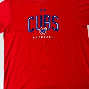 Under Armour Red Cubs Baseball Tee
